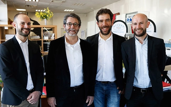 La famille PETITE : Samuel, Didier, Cyrille et Jonathan PETITE d'Accord Service